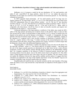 Size distribution of particles in Saturn`s rings, missed moonlets and