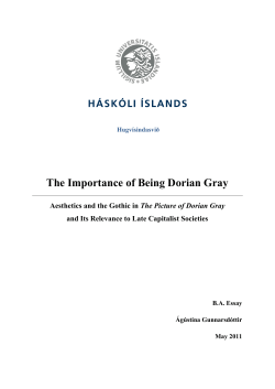 The Importance of Being Dorian Gray