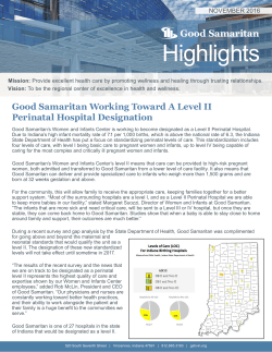 Highlights - Good Samaritan Hospital