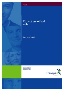 Correct use for bed rails