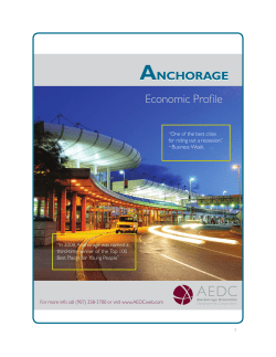 2011 AEDC Anchorage Economic Profile