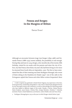 Pessoa and Borges: In the Margins of Milton