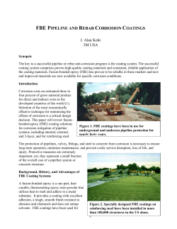 fbe pipeline and rebar corrosion coatings