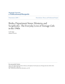 The Everyday Lives of Teenage Girls in the 1940s - e