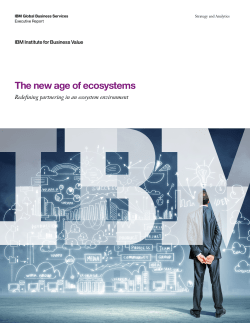 The new age of ecosystems: Redefining partnering in an
