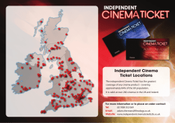 Independent Cinema Ticket Locations