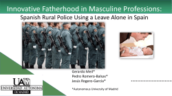 Spanish Rural Police using a leave alone