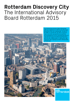 Rotterdam Discovery City The International Advisory Board