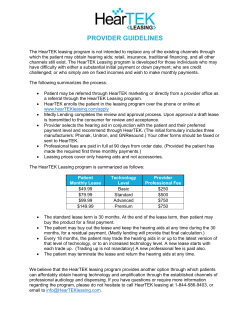 provider guidelines - EPIC Hearing Healthcare
