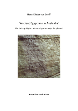 Ancient Egyptians in Australia