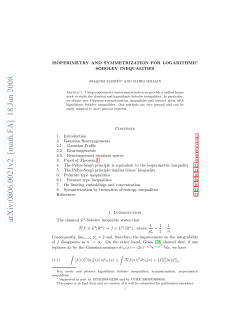 Isoperimetry and symmetrization for logarithmic Sobolev inequalities