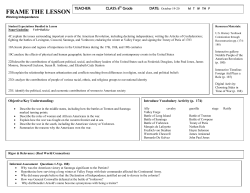 frame the lesson - Trinity Basin Preparatory