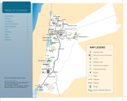 Table of Contents - Jordan Tourism Board