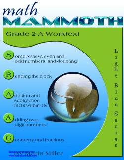 Math Mammoth Grade 2-A Light Blue Complete Curriculum