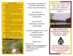 Did you know that just one quart of oil can pollute 250,000 gallons of