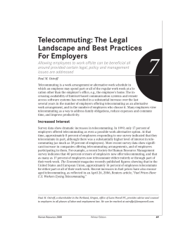 The Legal Landscape and Best Practices For Employers