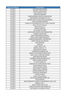 Legacy Shut-Off Date Account Name 4/7/2017 NATIVIDAD MED