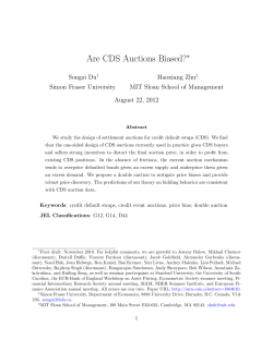 Are CDS Auctions Biased?
