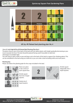 Square foot gardening plan 4