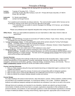 Principles of Biology