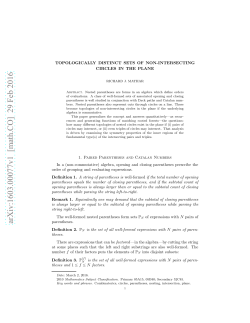 Topologically Distinct Sets of Non-intersecting Circles in the Plane