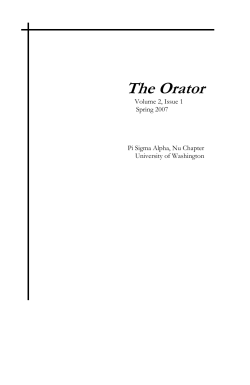 The Orator - UW Students Web Server