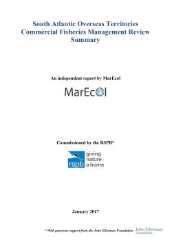 South Atlantic Overseas Territories Commercial Fisheries