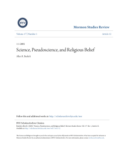 Science, Pseudoscience, and Religious Belief