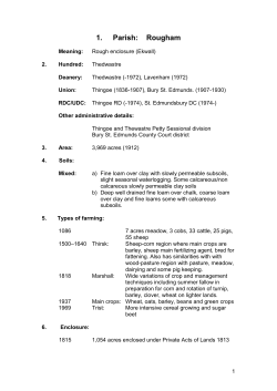 1. Parish: Rougham - Access Cambridge Archaeology