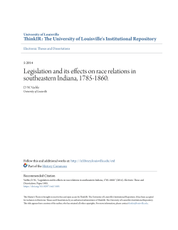 Legislation and its effects on race relations in southeastern