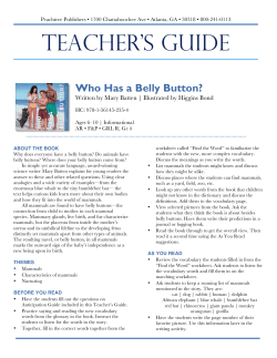 teacher`s guide - Peachtree Publishers