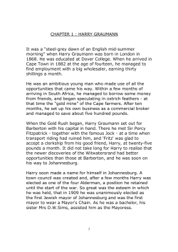 HARRY GRAUMANN It was a