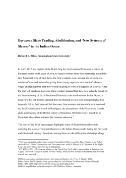 European Slave Trading, Abolitionism, and