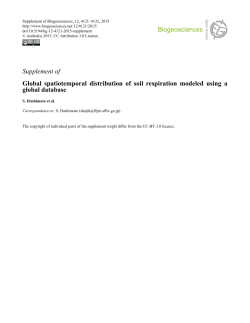 Supplement of Global spatiotemporal distribution of soil respiration