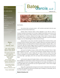 February Newsletter - Bates and Garcia, LLC