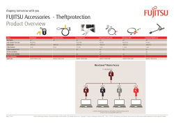 Prevention from theft Fujitsu Accessories