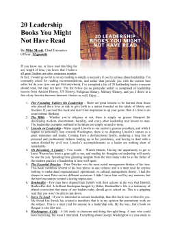 20 Leadership Books You Might Not Have Read