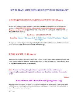 how to reach nitte meenakshi institute of technology