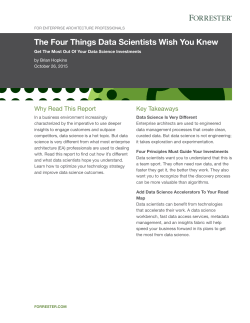 The Four Things Data Scientists Wish You Knew