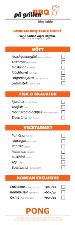 p&aring; grillen - PONG Lindhagen