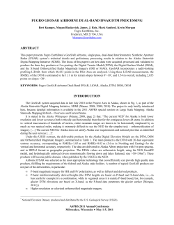 fugro geosar airborne dual-band ifsar dtm processing
