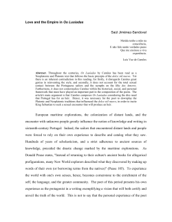 Love and the Empire in Os Lus&iacute;adas Sa&uacute;l Jim&eacute;nez