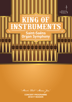 concert programme 2016/17 season