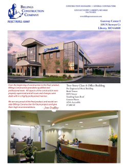 PROJECT PROFILE: 02000007 Gateway Center I 105 N Stewart Ct