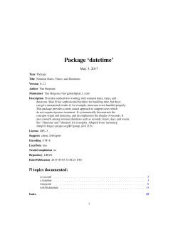 Package `datetime`