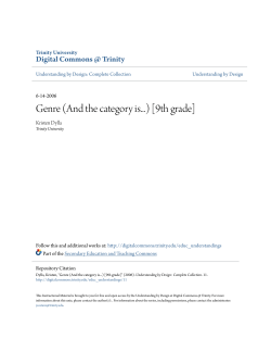 Genre (And the category is...) [9th grade]
