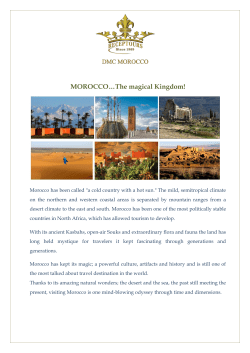 MOROCCO&hellip;The magical Kingdom!