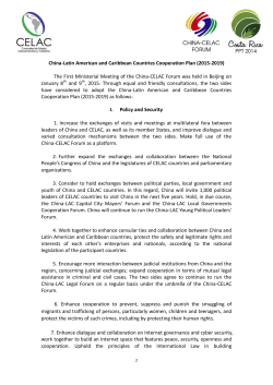 China-Latin American and Caribbean Countries Cooperation Plan