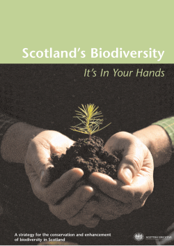Scotland`s Biodiversity