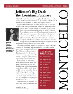 Jefferson`s Big Deal: the Louisiana Purchase